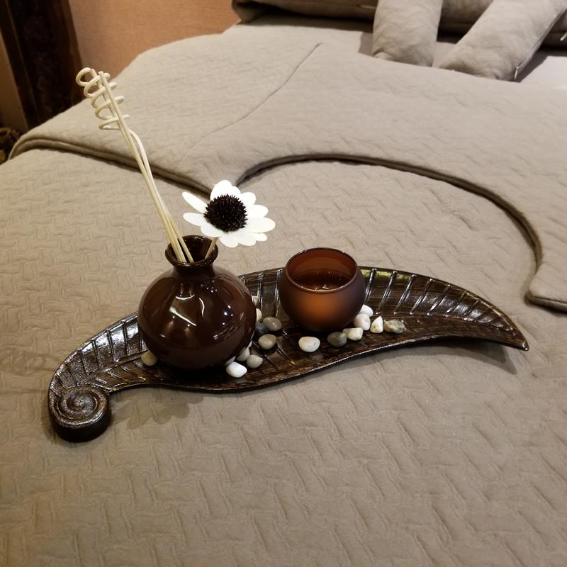 新款美容院美容床摆件 美容床装饰品小摆件 特色床罩装饰摆件