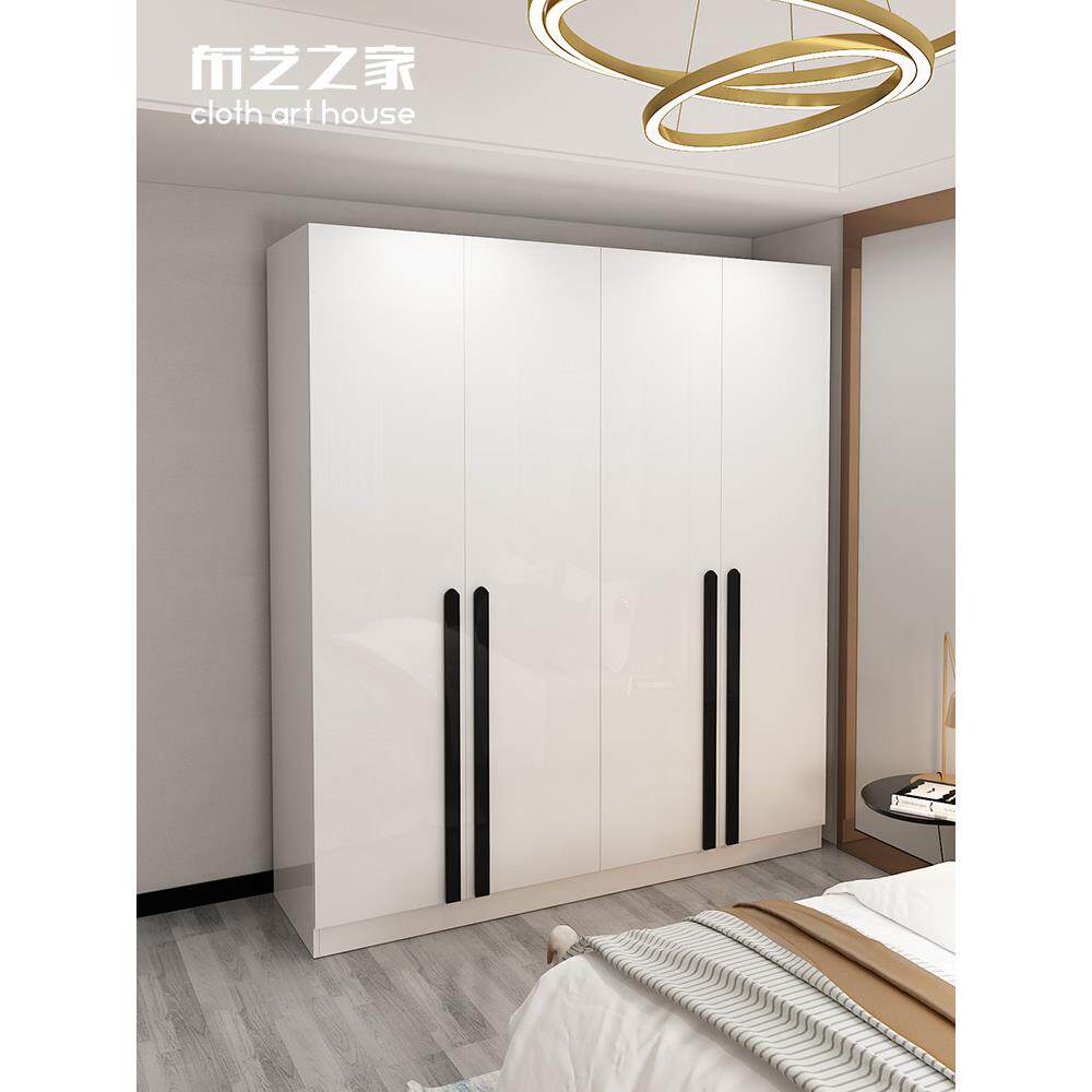 北欧式两门三门四门家用衣柜组合卧室平开门式简约现代定制大衣橱