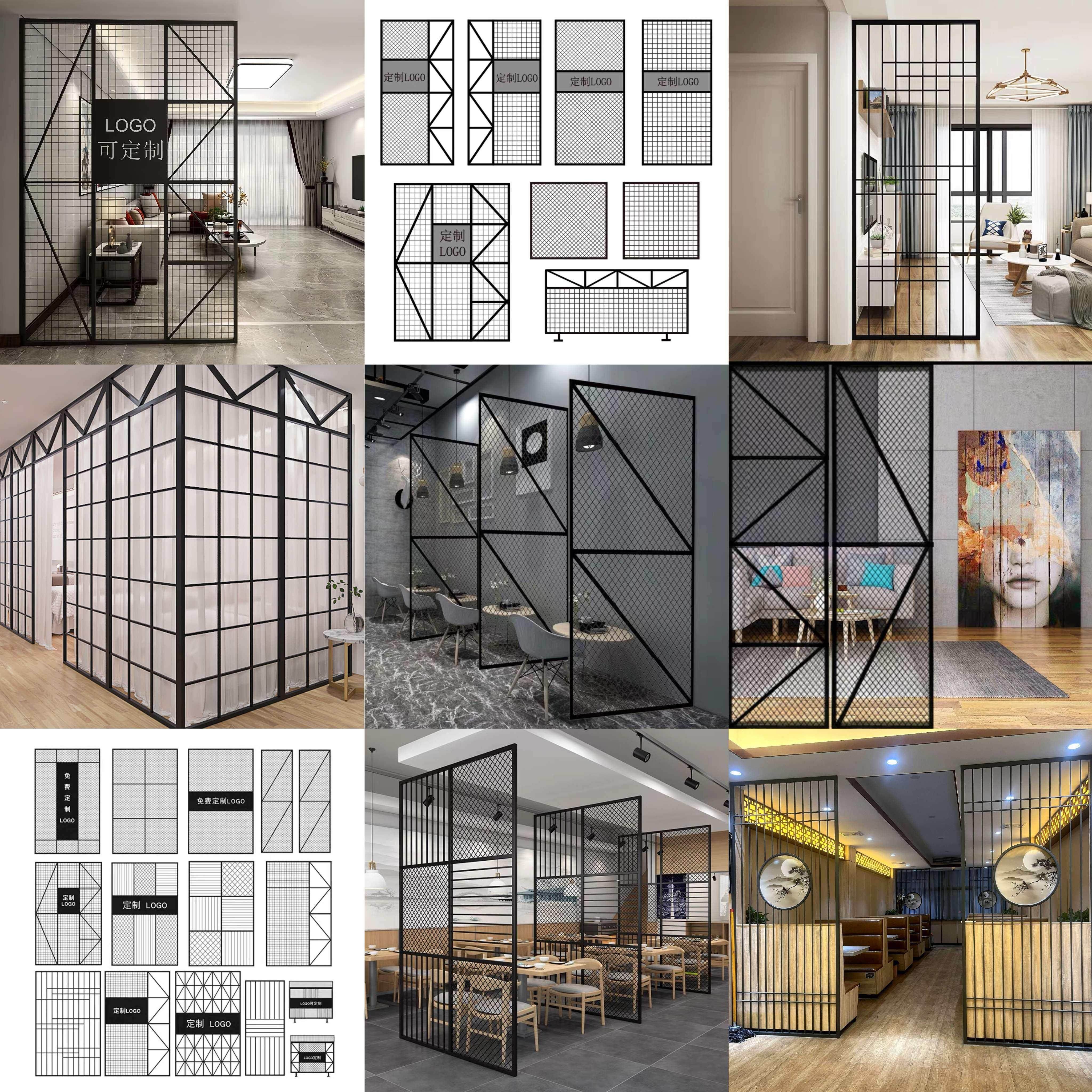 铁艺定制菱形网方格网工业风吊顶餐厅隔断屏风隔断墙装饰背景墙,商业/办公家具,办公屏风/隔断,淘宝优惠券,粉丝福利购,淘宝优惠卷