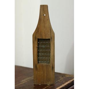 民俗怀旧老物件五六十年代木质刨丝器老餐具木器装饰物摆件挂件