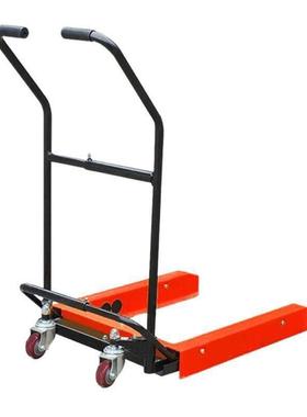 兰诗WSY0015周转箱搬运车转运箱手推车塑料筐叉车胶箱手拉升降台