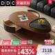 DDC复古风茶几椭圆形茶几组合简约现代客厅胡桃木色茶几2025新款
