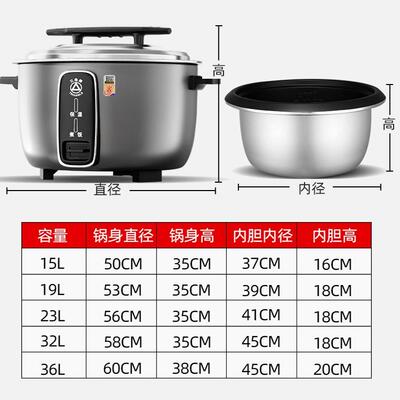 三LX100-15角牌电饭压锅正品官方用老大微电饭锅食堂商大容量2式0