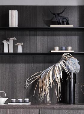 覆古工业风格饰品样板房开柜场景布局表软装设计与陶瓷牛饰品