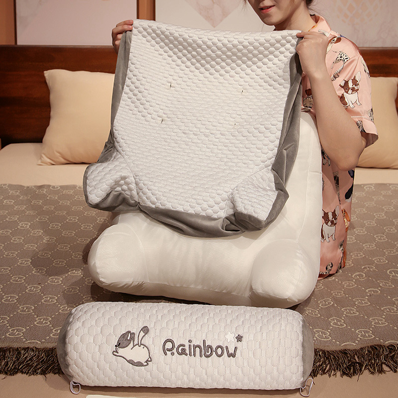 冰豆豆床头靠垫软包大靠背床上靠枕睡觉枕头护腰神器沙发抱枕看书