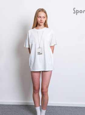 Partime遛狗人工牌短袖/猫猫教练工牌宽松短袖动物爱好者夏季短袖