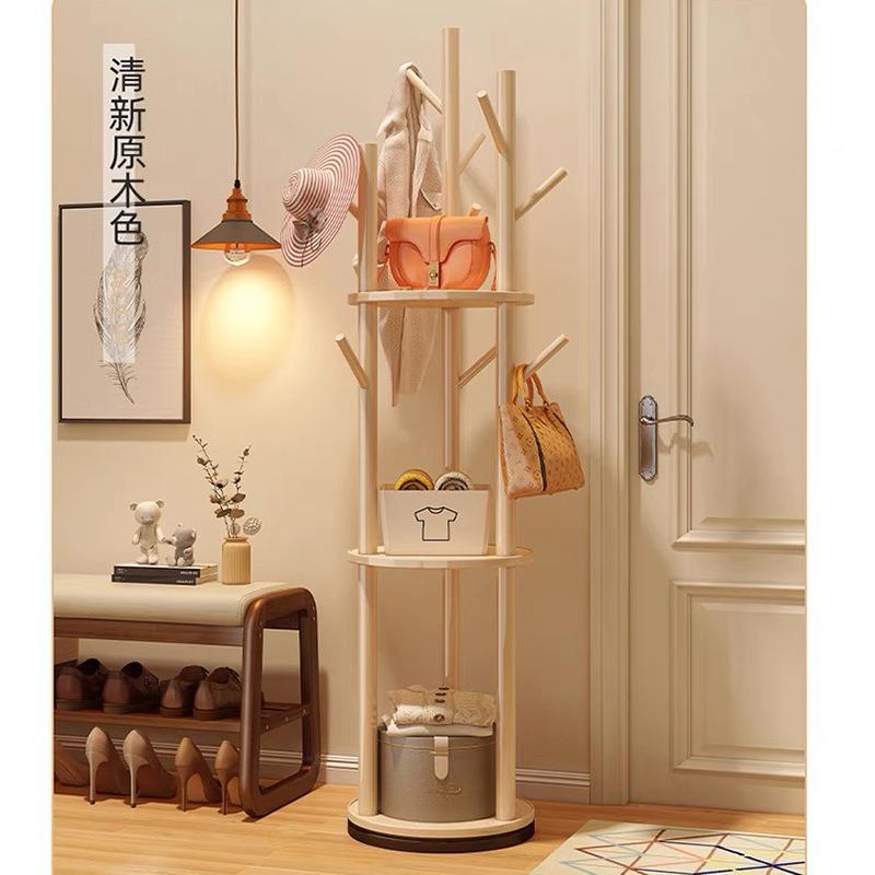 (活动价）旋转卧衣帽架落地室客厅家用角玄关入户实简易立式床头