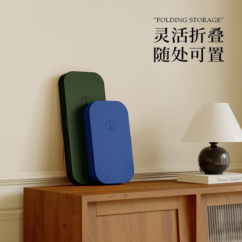 车载凳休闲个性茶几家用隐形设计创意雾霾灰小坐折叠圆凳子