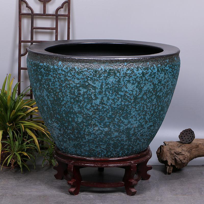 陶瓷鱼缸景德镇荷花缸睡莲缸碗莲乌龟缸书画缸大水缸青花碗莲夷陵