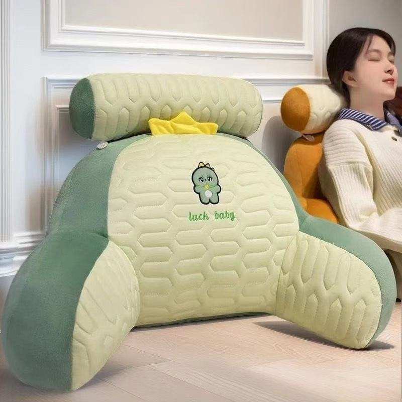 乳胶床头靠垫软包护腰靠枕大靠背飘窗沙发看书抱枕床上玩手机枕头