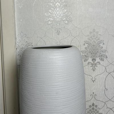 景德镇现代简约白色陶瓷大花瓶中式仿真干花插花客厅装饰落地摆件