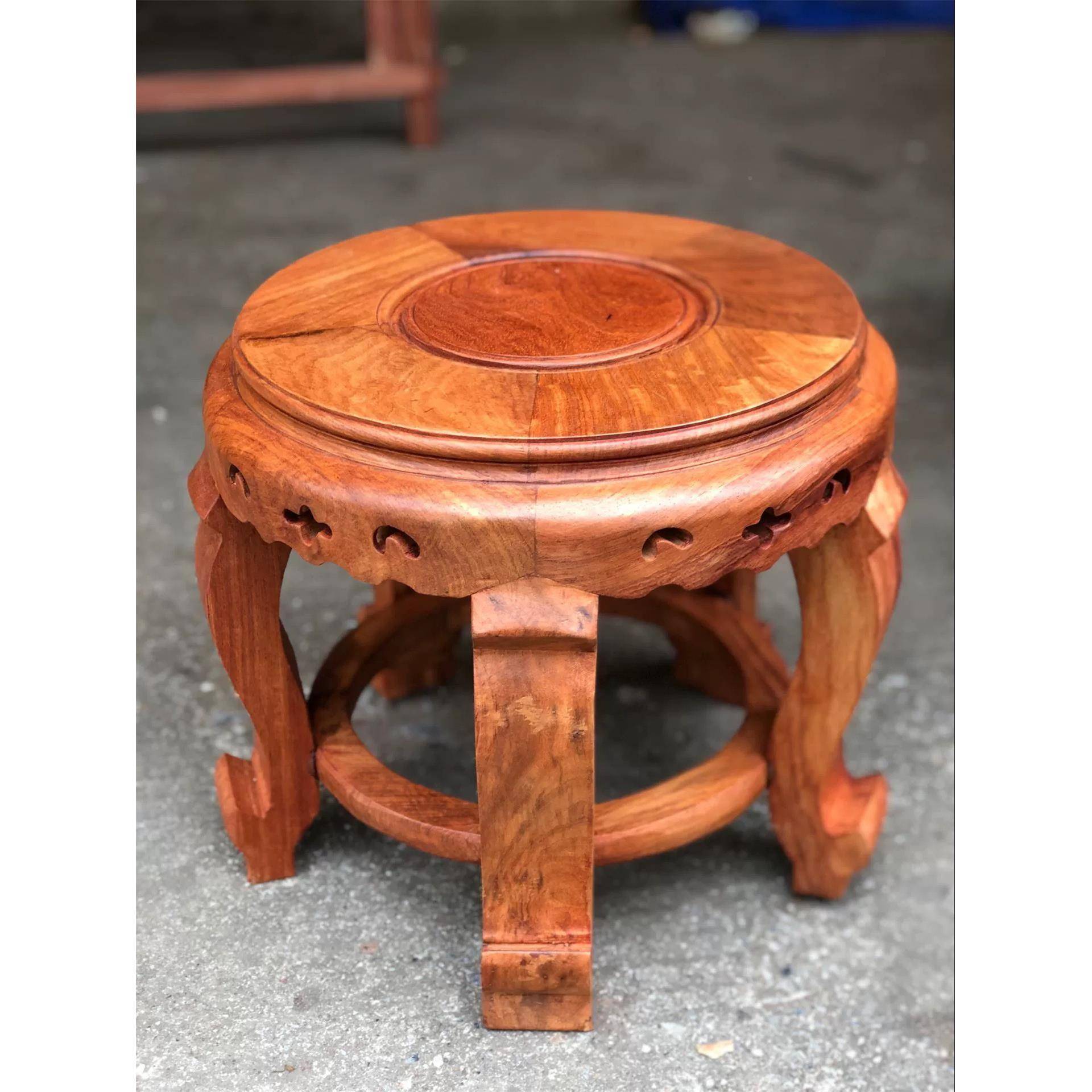 (活动价）缅甸花梨鼓木小子大果紫檀圆子矮凳靠背椅凳子凳花凳架