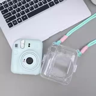 拍立得相机保护壳适用于 于拍立得mini12简约防摔抗压透明硬壳防