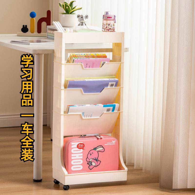 放书包置物架可移动幼儿园小学生儿童大容量落地书架桌下书本收纳,收纳整理,整理架/置物架/收纳架,淘宝优惠券,粉丝福利购,淘宝优惠卷