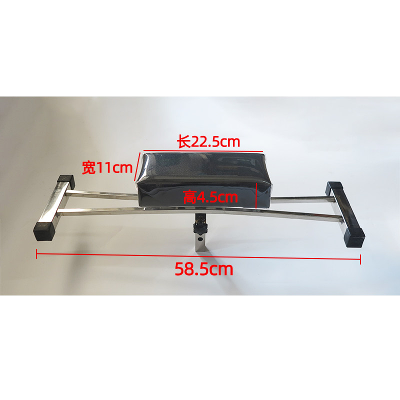 洗头床/全躺式泰式床枕头/可调节不锈钢防水胶头枕固定不锈钢胶枕