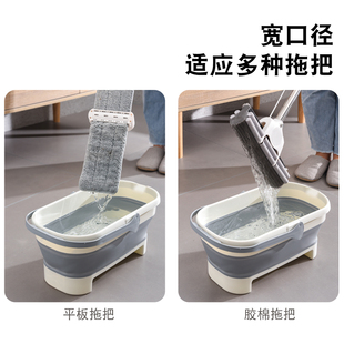 可折叠水桶拖把桶单卖家用洗涮拖布地加厚洗车储水长方形塑料单桶