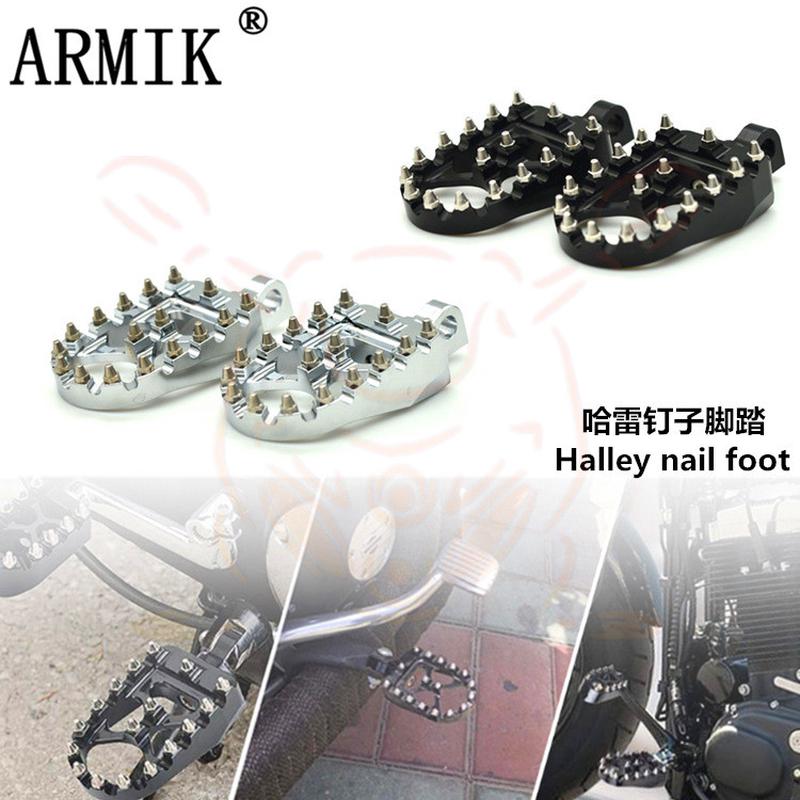 适用哈雷摩托车X48XL1200 750 883 突破者继承者改装前后脚踏板