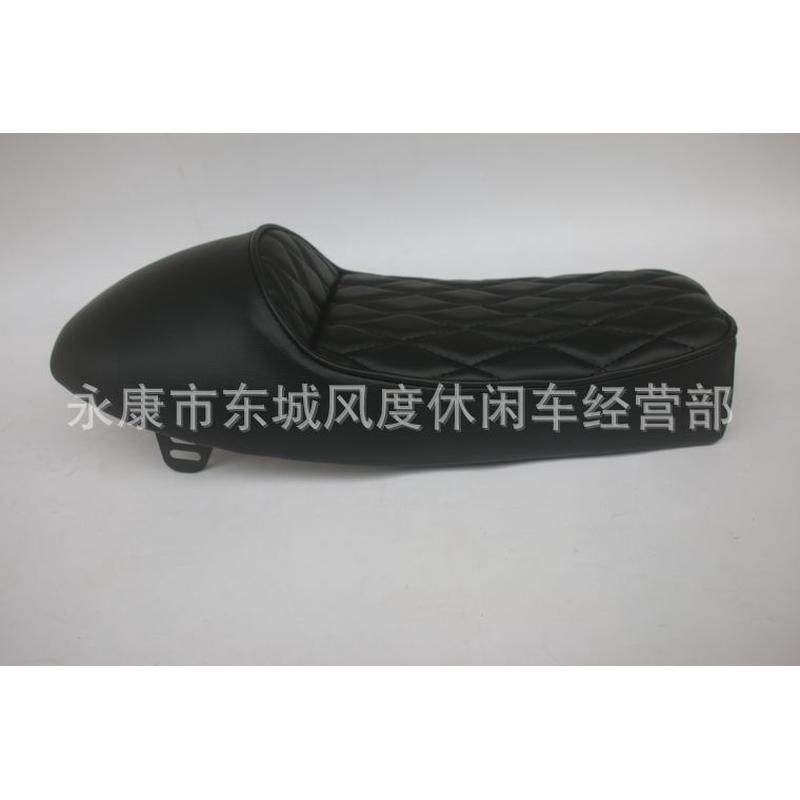 驼峰款CG125摩托车坐垫 复古改装 Cafe复古座包 通用菱形款