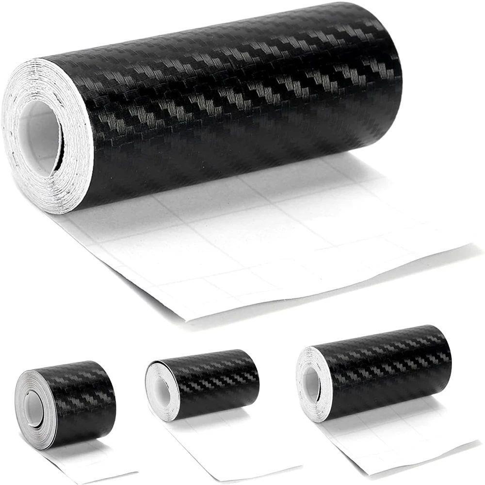 1-10M Car Door Edge Anti-Scratch Tape Black 3D Nano Carbon 1