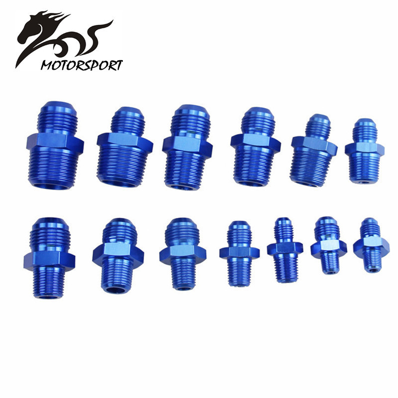 供应汽车改装车各类轻量化油管接头AN4-AN10 3/4''NPT1/8 1/2 3/8