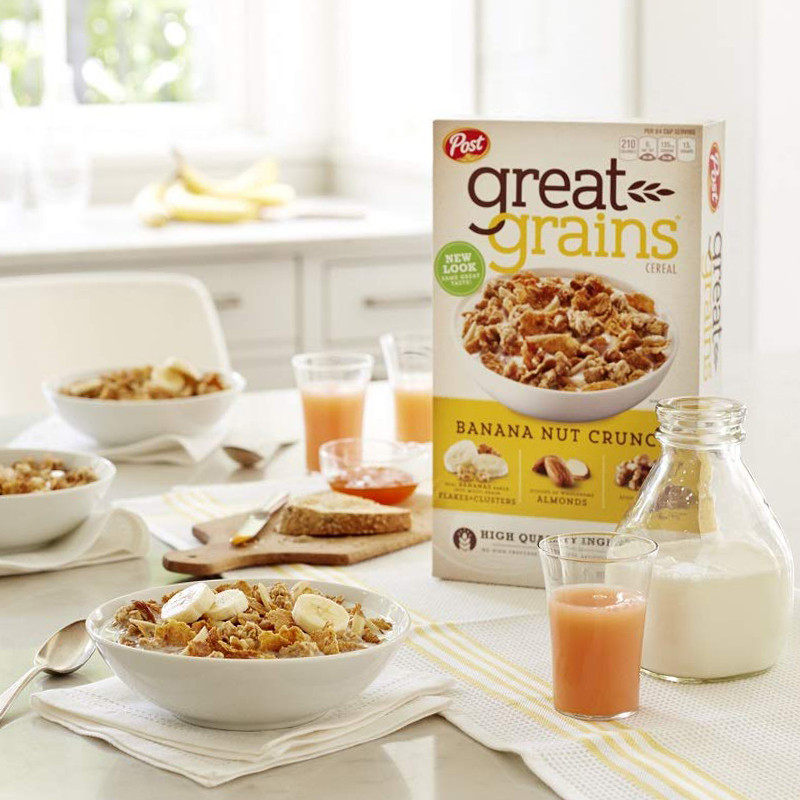 美国进口宝氏香蕉坚果即食早餐燕麦片冲泡Banana Nut Cereal