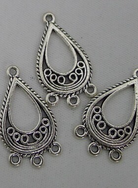 A0691耳环连接件1000克/800个/包1.25克15x26mm民族艺术复古合金