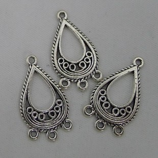 A0691耳环连接件1000克 包1.25克15x26mm民族艺术复古合金 800个