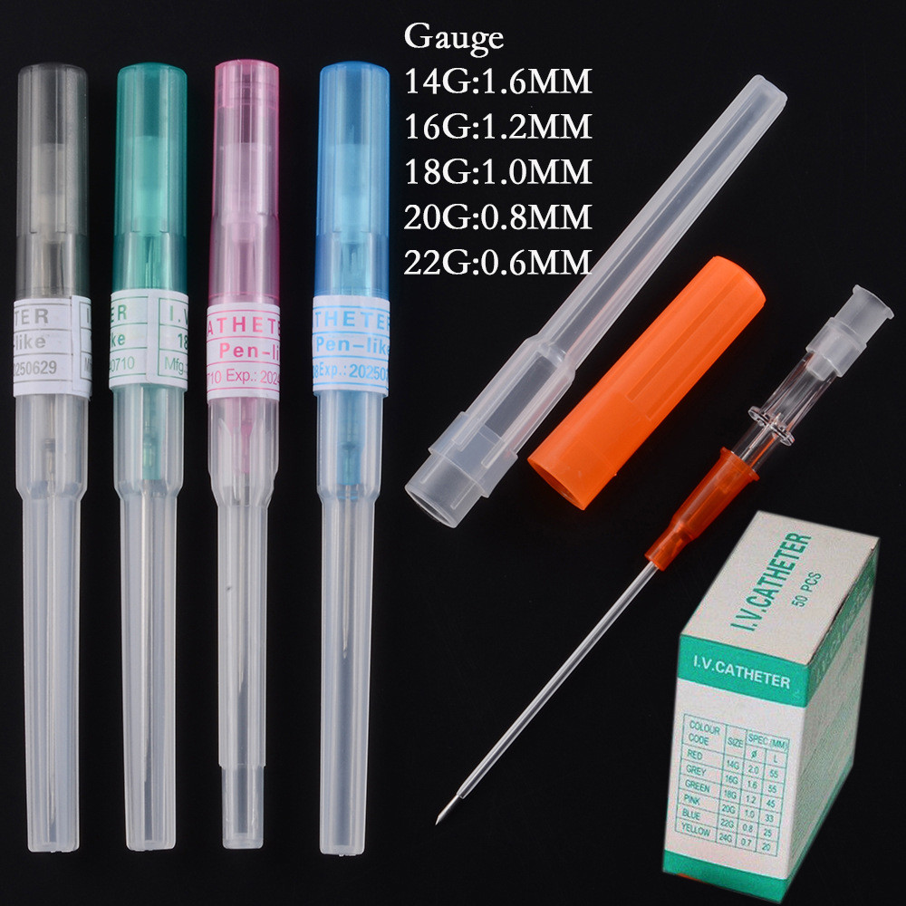 一次性导管穿刺针穿孔工具耳钉鼻钉肚脐环穿孔器套装14/16g盒装