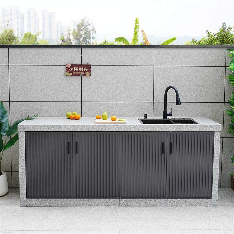 户外水池庭院台盆室外石材洗手台定制大理石一体洗衣盆花园洗手池