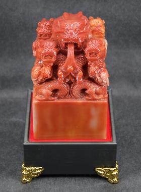 仿寿山石大号印章 九龙印玉玺大印 传国玉玺书法印章摆件篆刻