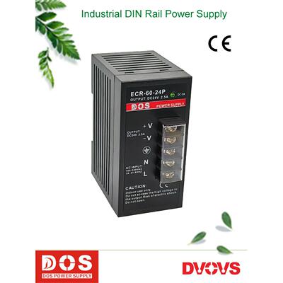DOS工业导轨式开关电源供应器直流60W24V2.5A和100W24V4A保三年