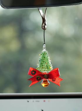 淄博琉璃手作圣诞树车挂治愈系汽车后视镜车载挂件圣诞节装饰礼物