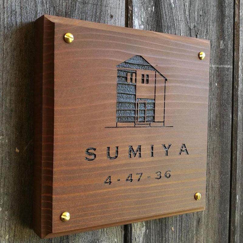 实木黄铜斜角指示牌可定制酒店店铺门牌挂牌北欧木质提示牌标识牌