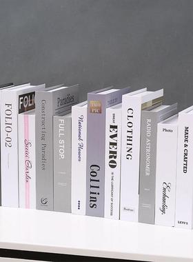 现代高级感彷真书摆件书本装饰品电视柜酒柜书籍拍照摄影道具假书