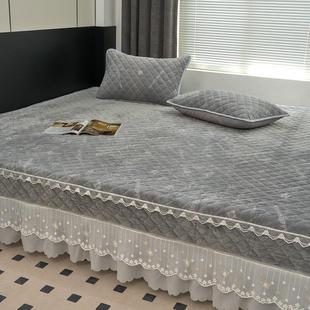 婴儿宝宝绒床盖单件加绒土炕单冬季榻榻米牛奶绒大炕盖加棉床单人