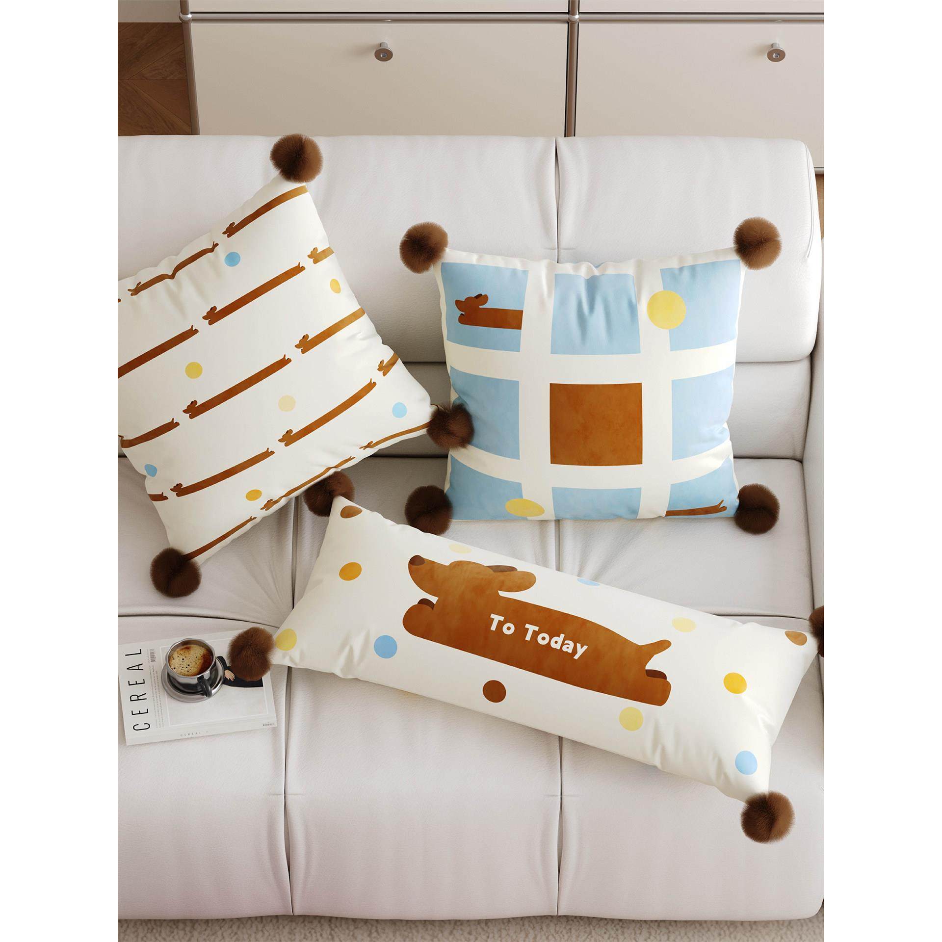 法式覆古高级感抱枕套靠枕客厅沙发靠垫睡觉长条抱枕床上靠背腰枕,居家布艺,靠垫/抱枕,淘宝优惠券,粉丝福利购,淘宝优惠卷