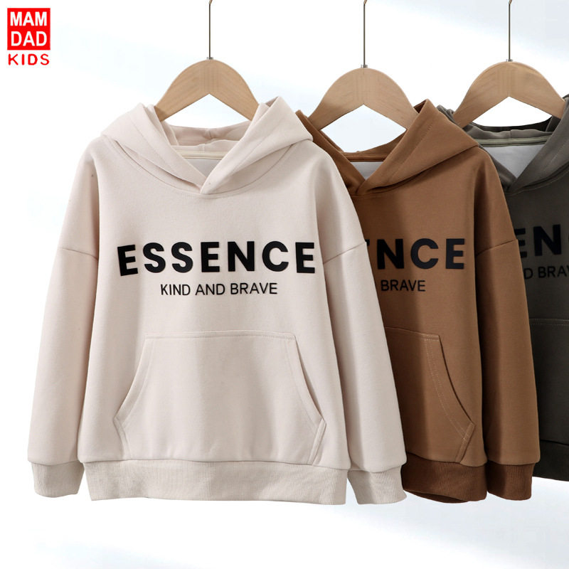 青少年卫衣春秋新款韩版潮童连帽上衣男童女童中大童外穿T恤新品