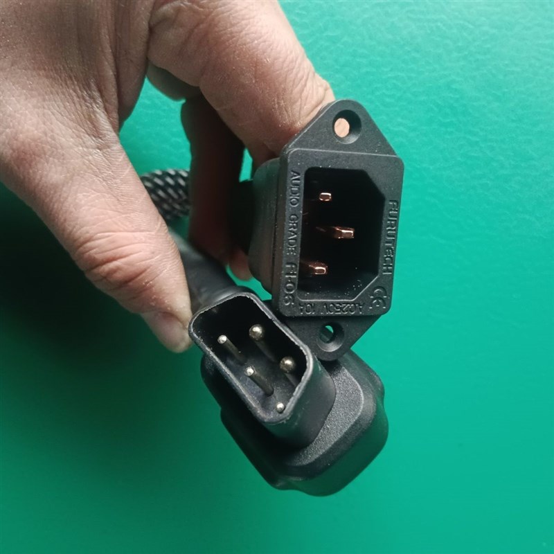 小牛锂电公母转换接头转品字头小牛转换插头母座加粗大电流转换头