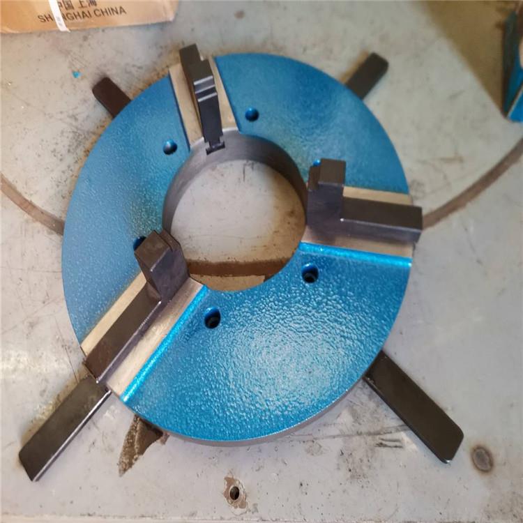 厂家定 制WP500六爪八爪手动卡盘自定心变位机大通孔管子焊接卡盘