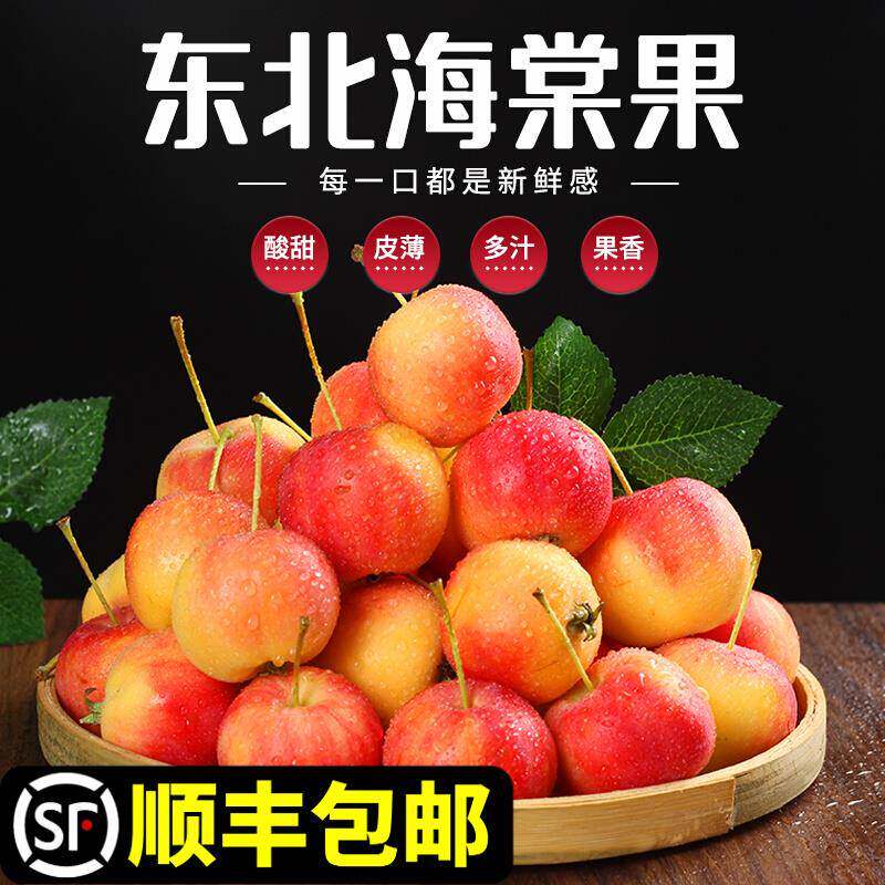 东北海棠果沙果新鲜水果冰糖心小沙果整箱包邮特产水果小苹果5斤