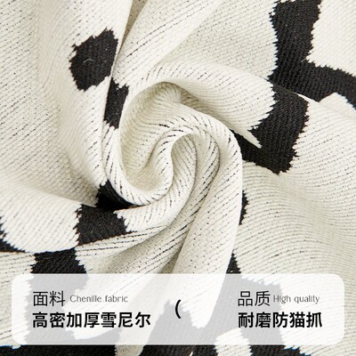 雪尼尔沙发盖布巾万能全盖四季通用卡通防尘沙发套罩坐垫沙发毯子