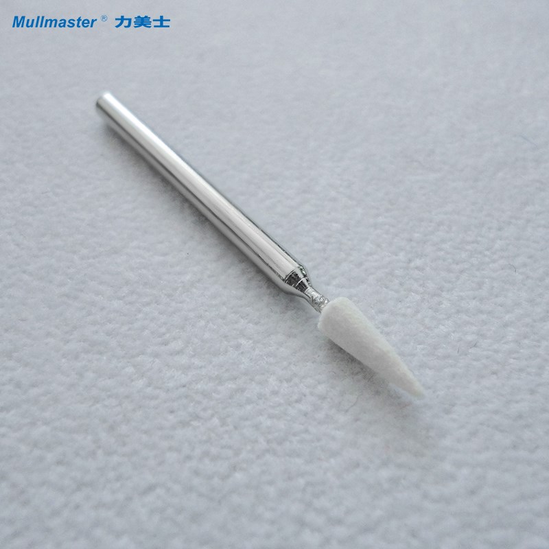 力美士三角尖羊毛磨头模具镜面打磨头抛光轮毛毡轮锥形羊毛头