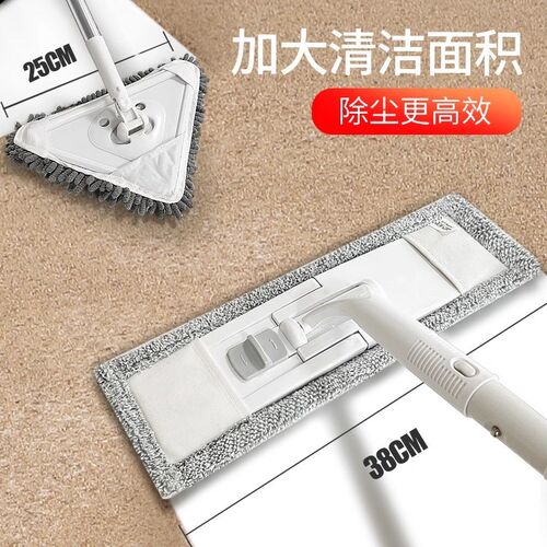 家用擦墙加长除尘平板拖把伸缩杆清洁工具刷扫屋顶天花板灰尘神器