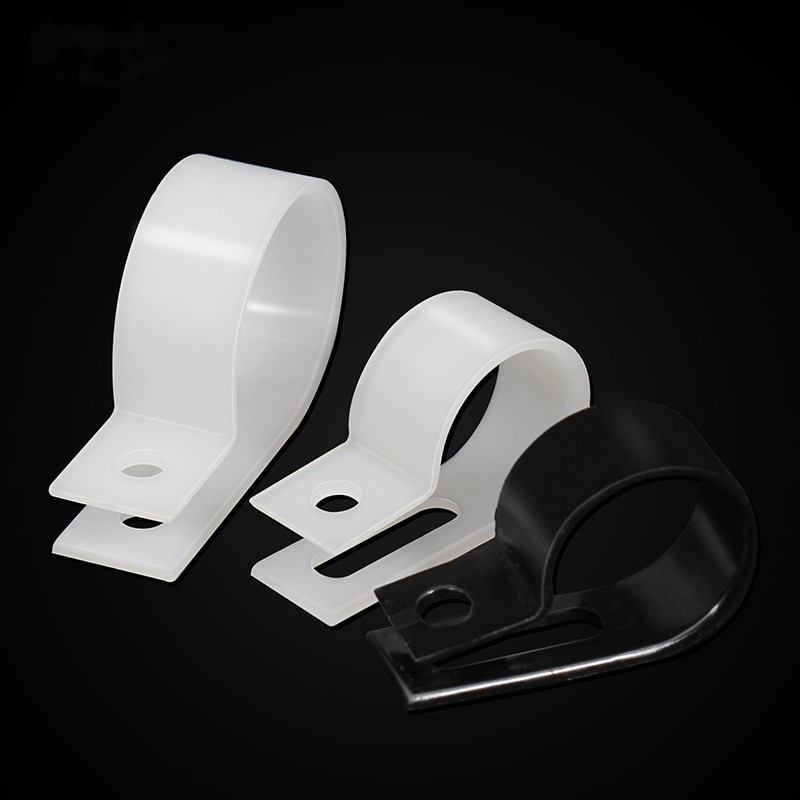 电线固定夹R型线夹配线固定纽理线夹电缆线卡扣绝缘线扣绝缘卡U型