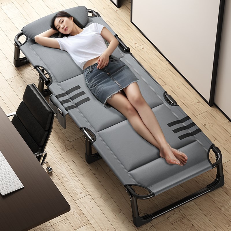 办公室午休单人折叠床躺椅家用陪护简易便携式行军床成人午睡神器