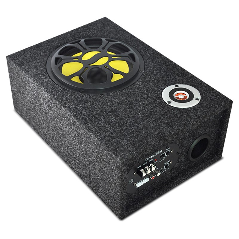 大音量车载重低音炮12v24v汽货车音箱改装有源功放大功率喇叭
