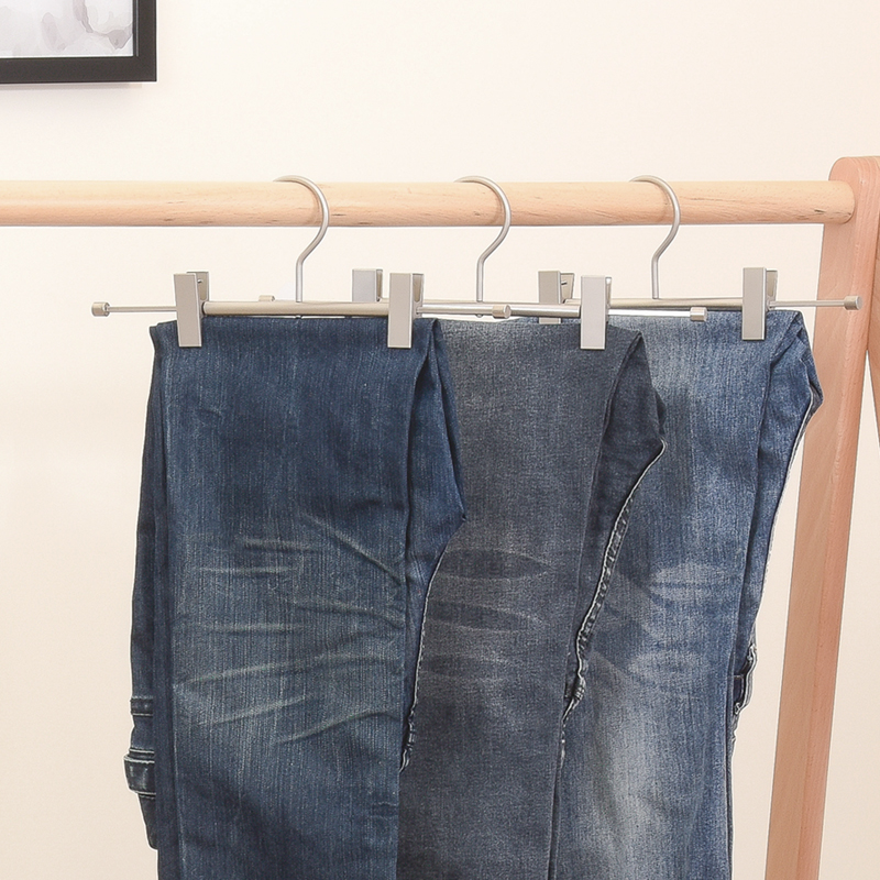 桢美裤架裤夹家用裤子衣架珍珠镍色防滑裤夹裤挂裤子架服装店裤夹