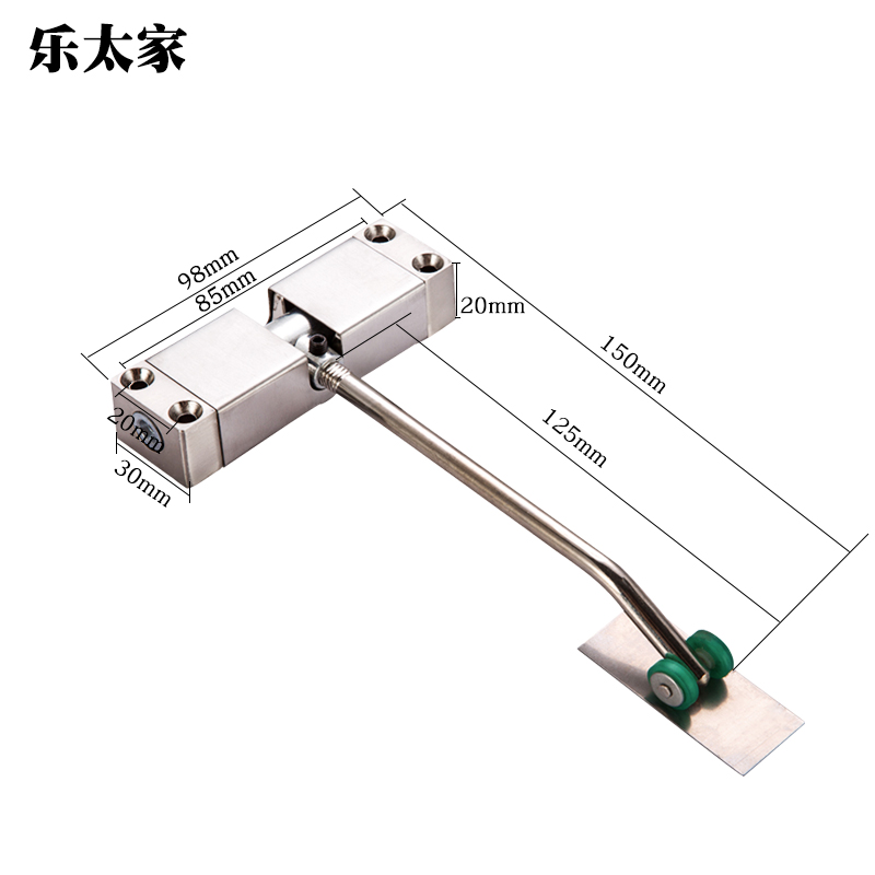 乐太家自动关门缓冲闭门器简易小号隐形家用自动关门器闭合可调节