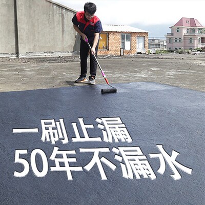 屋顶防水补漏材料外墙楼房顶平房裂缝防漏胶水沥青堵漏王涂料