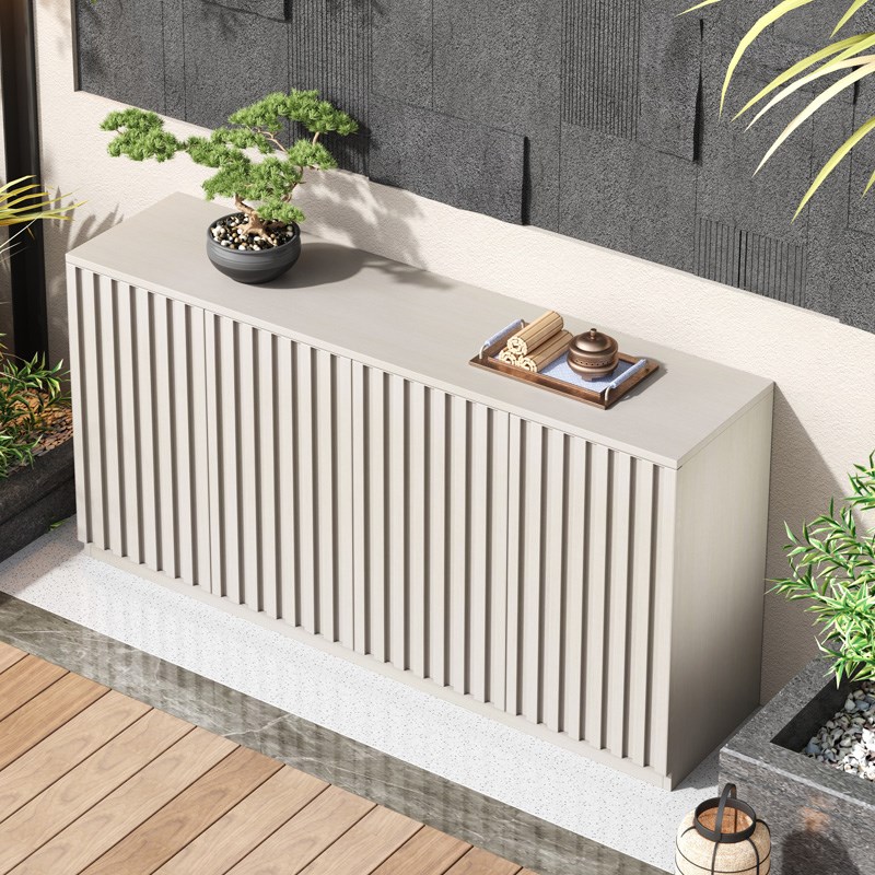 户外全铝合金储物柜别墅室外花园阳台防水防晒杂物收纳柜操作台